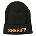 E4hats Sheriff Military Embroidered Long Cuff Beanie - Olive OSFM