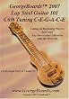 Lap Steel Guitar Instructional DVD GeorgeBoards 2007 Lap Steel Guitar 101 C6th Tuning C-E-G-A-C-E