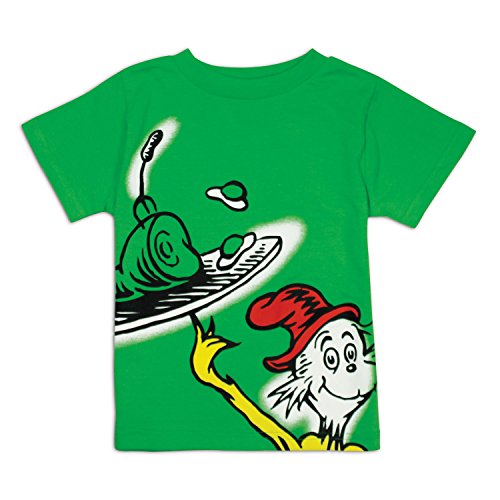 Bumkins Dr. Seuss Short Sleeve Toddler Tee, Green Eggs, 3T