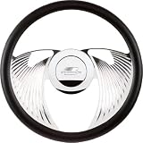 Billet Specialties 29825 14 Polished Eagle Half Wrap Steering Wheel by Billet Specialties