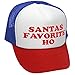 The Goozler Santas Favorite HO Funny Claus Party - Adult Trucker Cap Hat, RWB