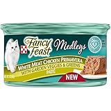 Fancy Feast Wet Cat Food, Elegant Medleys, White Meat Chicken Primavera Pate with Garden Veggies & Greens,  3-Ounce Can, Pack of 24