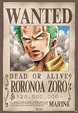 ONE PIECE - Poster Wanted Zoro (98x68) roulé filmé