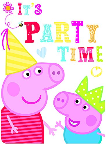 For Sale! 6 Peppa Pig RED Birthday Party Invitations Invites Plus Envelopes