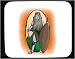 Mouse Pad with Africa, man, Zulu, native, warrior, spear, ornaments, shield, inhabitant, tribal