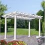Suncast 12 x 8 Free-Standing Resin Pergola R812VP