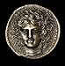 Ancient Greek Silver Tetradrachm with Head of Apollo - 24