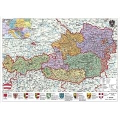 �sterreich politisch: Wandkarte - Poster