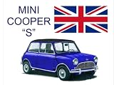 2004 metal advertising car wall sign mini cooper s fun gift