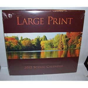 2012 16 Month Wall Calendar - Large Print Scenic