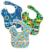 Bumkins 3 Pack Waterproof SuperBib, Colors May Vary