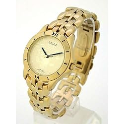ANTON RUSANO Men's Gold-tone Coin Faced Quartz Watch. Model AR-1023M