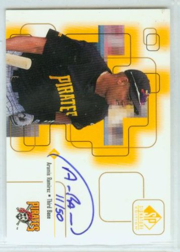 Aramis Ramirez Autograph 1999 Upper Deck Baseball SP Signature Edition Card #ARa & #/50 Signed Pittsburgh Pirates / Chicago Cubs