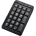 ELECOM Bluetoothテンキーパッド メンブレン ホットキー搭載 ブラック TK-TBM008BK