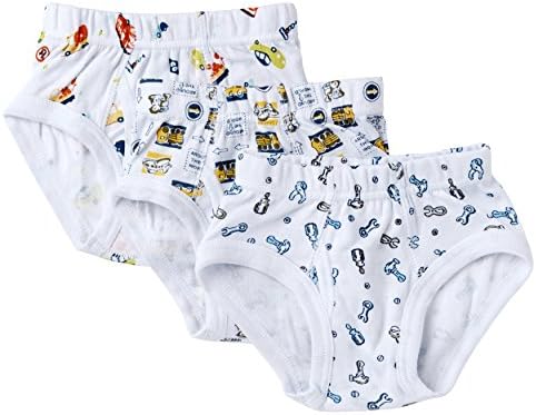 Jack &amp; Jill Boys 100% Cotton Assorted Prints Briefs - 3 Pack (Size 6)