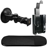 mumbi KFZ Halterung HTC HD2 / Leo Autohalterung VibrationsFREI / 90° QUERBetrieb möglich + mumbi Anti Rutsch Matte