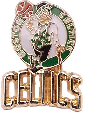 Boston Celtics Logo w/ Wordmark Pin