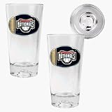 Washington Nationals 2 Piece Pint Ale Glass Set with Baseball Bottom