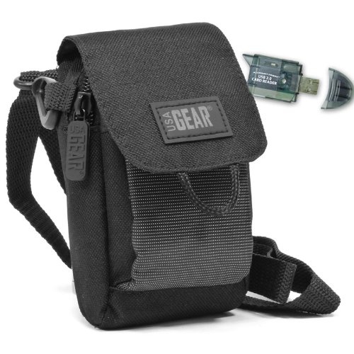 Protective Case For CASIO Exilim EX-FC100 EX-S5 EX-H10 EX-H15 and More Digital Cameras ***Includes Convenient Shoulder Strap & Mini Tripod & 4 in 1 Card Reader *** Protective Case For CASIO Exilim EX-FC100 EX-S5 EX-H10 EX-H15 and More Digital Cameras ***Includes Convenient Shoulder Strap & Mini Tripod & 4 in 1 Card Reader ***