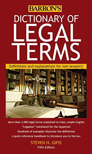 Dictionary of Legal Terms:Definitions and Explanations for Non-Lawyers. 5th edition