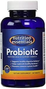 #1 BEST Probiotic Supplement 900 Billion Cfus/Bottle - 60 Day Supply - Improve Digestion, Immune Function, & Bone Density. Improve Bowel Regularity, Vitamin Production, & Increase Energy with the Most Potent Probiotic Available by Nutrition Essentials (60 Tablets / 60 Day Supply)