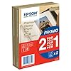 Epson C13S042167 Premium glossy photo paper inkjet 255g/m2 100x150mm 2x40 Blatt Pack BOGOF