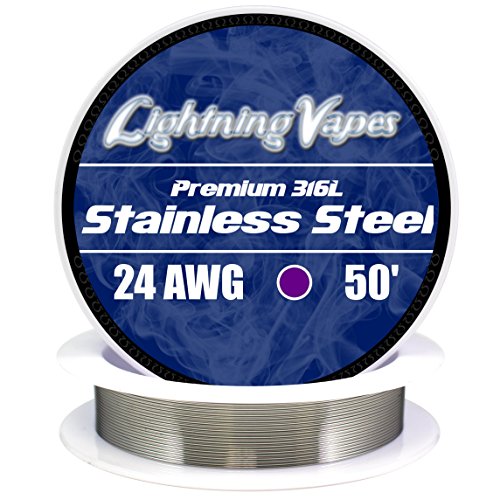 LV Stainless Steel 316L Wire 24 AWG - 50'