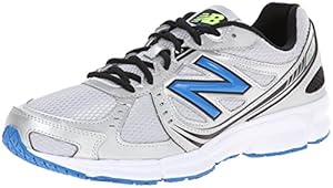 New Balance Men's M470V4 Running Shoe,Silver/Blue,10.5 D US