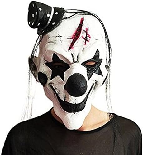 Latex Creepy Horror Clown Mask Halloween Party Cosplay Theater Masks (A)