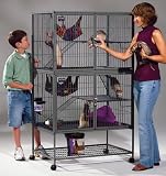 Midwest 142 Ferret Nation Double-Level Ferret Cage with Ramps, 36 Inches by 25 Inches by 62-1/4 Inches