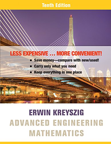 Advanced Engineering Mathematics 10e Binder Ready Version + WileyPLUS Registration Card, by Erwin Kreyszig