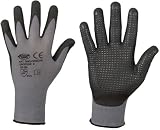 stronghand® Handan Nylon-Strick-Handschuhe - EN 388 CE Cat 2 - benoppt - grau