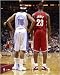 LeBron James/Carmelo Anthony - Rear Shots of jersey by Unknown. Size 8.00 inches width by 10.00 inches height. High Quality Art Poster Print