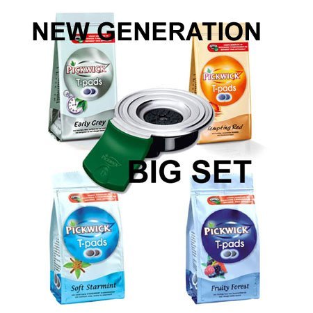 Senseo Pickwick -- Big Set (New Generation) -- 80 Pickwick Tee Pads + Tee Padhalter (New Generation)