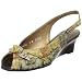 Icon Women's Lena-5 Peep Toe Sling Back Wedge