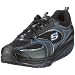 Skechers Women's Shape Ups XF - Accelerators Lace-Up Fashion Sneaker,Black Blue,6 M US