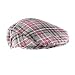 New Wool Tweed Pink Plaid Check Ivy Cabby Driving Cap Hat