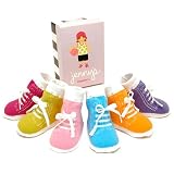 Newborn Boutique Baby Girls TENNIS Socks Shower Gift Set TRUMPETTE