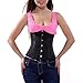 Muka Brocade Boned Underbust Corset Bustier Waist Cincher Halloween Costume