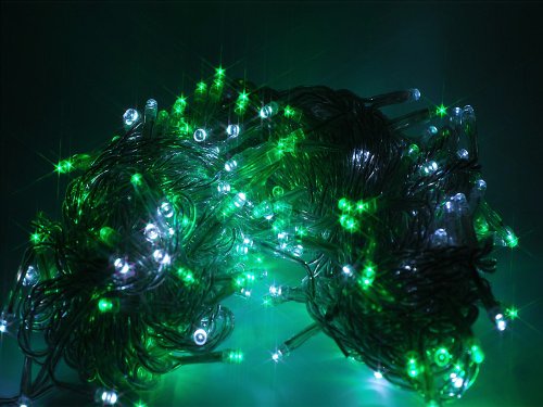 LED Lichterkette Grün - Weiss