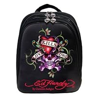 Ed Hardy Nina EC05NINTIG Computer Backpack Black