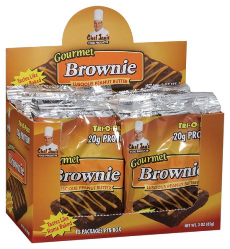 Chef Jay's Food Products - Tri-O-Plex Brownie Pnut Butter, 12 packets by Chef Jay's Food Products