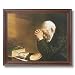 Framed Cherry Daily Bread Man Praying At Dinner Table Grace Religious Pictures Art Print Framed Cherry Daily Bread Man Praying At Dinner Table Grace Religious Pictures Art Print