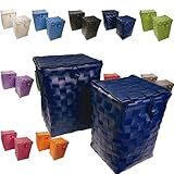 『HANDED BY カバーバスケット(2個組) レッド』収納ボックス