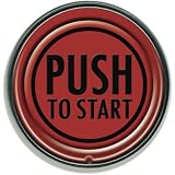 Retro-a-go-go PUSH TO START RETRO BELT BUCKLE