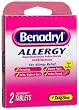 Lil' Drugstore Products Benadryl Allergy Tables, 2-Count Boxes (Pack of 12)