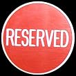 Reserved Button - Great for Gaming Tables