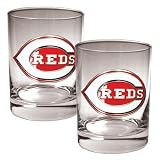 MLB Cincinnati Reds Rocks Glass (Set of 2)