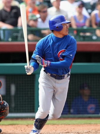 Chicago Cubs v San Francisco Giants, SCOTTSDALE, AZ - MARCH 01: Kosuke Fukudome Photographic Poster Print by Christian Petersen, 12x16