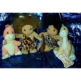 Precious Moments Caveman and Dinosaur Set 8" Plush Beanie